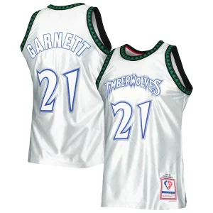 Versátil Kevin Garnett Minnesota Timberwolves 1997/98 Hardwood Classics 75th Anniversary Swingman Jersey Platinum  para la gran final