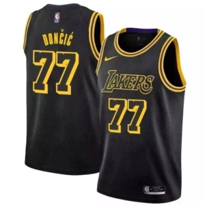 Resistente Clásico Práctico Luka Dončić Los Angeles Lakers Nike Mamba Edition Jersey Black  para la gran final