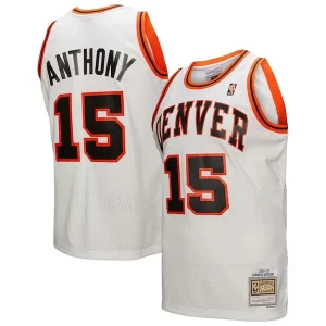 Elegante Cool Carmelo Anthony Denver Nuggets 2006/07 Swingman Jersey White  para la gran final