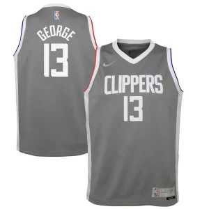 Original Delicioso Hermoso Paul George LA Clippers Nike Youth 2020/21 Swingman Player Jersey Gray Earned Edition  para la gran final