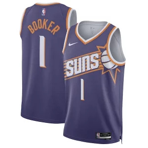 Resistente Único Atractivo Devin Booker Phoenix Suns Nike Unisex Swingman Jersey Icon Edition Purple/White  para la gran final