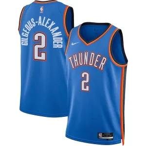 Maravilloso Shai Gilgeous Alexander Oklahoma City Thunder Nike Unisex Swingman Jersey Icon Edition Blue  para la gran final