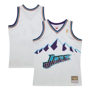 Atractivo Versátil Utah Jazz 1996 97 Hardwood Classics Swingman Jersey White  para la gran final