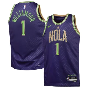 Maravilloso Resistente Zion Williamson New Orleans Pelicans Nike Youth 2024/25 Swingman Player Jersey City Edition Purple  para la gran final