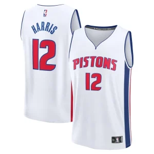 Fácil de llevar Tobias Harris Detroit Pistons Youth Fast Break Replica Player Jersey Association White Edition  para la gran final