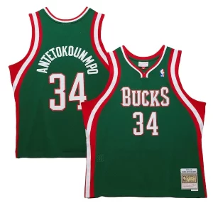 Atractivo Clásico Único Giannis Antetokounmpo Milwaukee Bucks 2013/14 Hardwood Classics Swingman Jersey Hunter Green  para la gran final