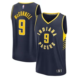 Magnífico Genial T.J. McConnell Indiana Pacers Fast Break Replica Player Jersey Icon Edition Navy  para la gran final