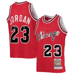 Original Bonito Youth Chicago Bulls Michael Jordan Red 1984/85 Hardwood Classics Authentic Jersey  para la gran final