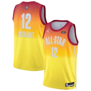 Lujoso Cool Increíble Ja Morant Jordan Brand 2023 NBA All Star Game Swingman Jersey Orange  para la gran final