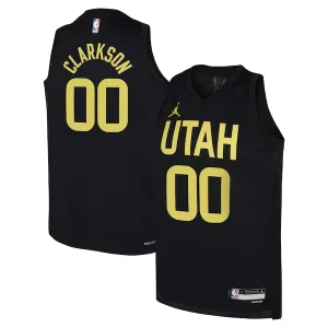 Perfecto Estupendo Bonito Jordan Clarkson Utah Jazz Jordan Brand Youth Swingman Jersey Statement Edition Black  para la gran final