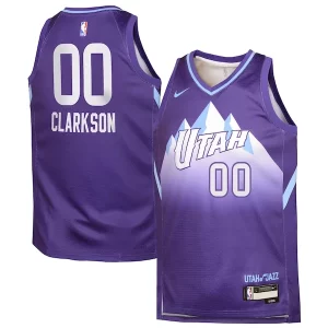 Clásico Hermoso Jordan Clarkson Utah Jazz Nike Youth 2024/25 Swingman Player Jersey City Edition Purple  para la gran final