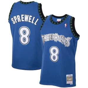 Robusto Estupendo Latrell Sprewell Minnesota Timberwolves 2001/02 Hardwood Classics Swingman Jersey Blue  para la gran final