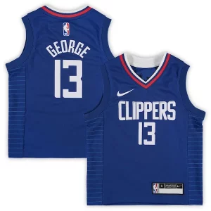 Resistente Paul George LA Clippers Preschool Nike 2020/21 Fast Break Replica Jersey Royal Icon Edition  para la gran final