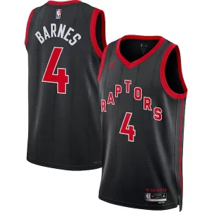 Genial Magnífico Perfecto Scottie Barnes Toronto Raptors Jordan Brand Unisex Swingman Jersey Statement Edition Black  para la gran final