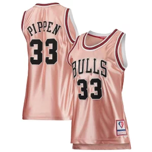 Único Resistente Scottie Pippen Chicago Bulls Women's 75th Anniversary Rose Gold 1997 Swingman Jersey Pink  para la gran final