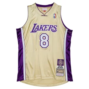 Lujoso Kobe Bryant Los Angeles Lakers Hall of Fame Class of 2020 #8 Authentic Jersey Gold/Purple  para la gran final