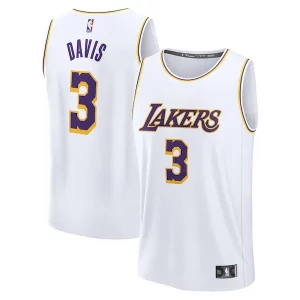 Delicioso Moderno Anthony Davis Los Angeles Lakers Youth Fast Break Replica Player Jersey Association Edition White  para la gran final