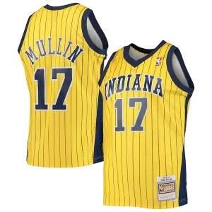 Estupendo Chris Mullin Indiana Pacers 1999/00 Hardwood Classics Swingman Jersey Gold  para la gran final