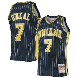 Único Maravilloso Perfecto Jermaine O'Neal Indiana Pacers 2003/04 Hardwood Classics Swingman Jersey Navy  para la gran final