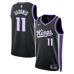 Bonito Domantas Sabonis Sacramento Kings Nike Unisex Swingman Player Jersey Icon Edition Black  para la gran final
