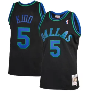 Resistente Bonito Fantástico Jason Kidd Dallas Mavericks 1994/95 Hardwood Classics Reload 2.0 Swingman Jersey Black  para la gran final