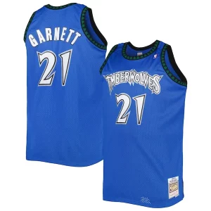 Increíble Exquisito Kevin Garnett Minnesota Timberwolves Big & Tall Hardwood Classics 2003/04 Swingman Jersey Blue  para la gran final