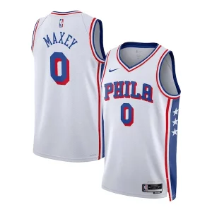 Maravilloso Tyrese Maxey Philadelphia 76ers Nike Unisex Swingman Jersey Association Edition White  para la gran final