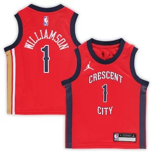 Comodo Increíble Sofisticado Zion Williamson New Orleans Pelicans Jordan Brand Preschool 2022/23 Replica Jersey Statement Edition Red  para la gran final