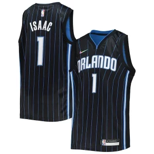 Fácil de llevar Jonathan Isaac Orlando Magic Nike Youth 2021/22 Diamond Swingman Jersey Icon Edition Black  para la gran final
