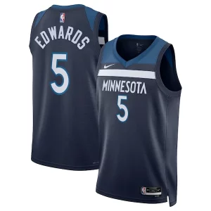 Elegante Anthony Edwards Minnesota Timberwolves Nike Unisex Swingman Replica Jersey Icon Edition Navy  para la gran final