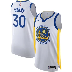 Lujoso Perfecto Fantástico Stephen Curry Golden State Warriors Nike Authentic Jersey Association Edition White  para la gran final