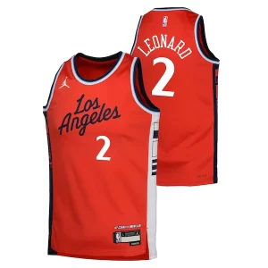 Increíble Magnífico Clásico Kawhi Leonard LA Clippers Jordan Brand Youth Swingman Jersey Statement Edition Red  para la gran final