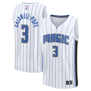 Duradero Sofisticado Kentavious Caldwell Pope Orlando Magic Fast Break Replica Player Jersey Association Edition White  para la gran final