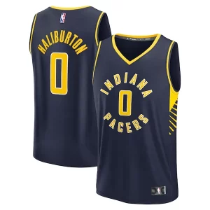 Moderno Tyrese Haliburton Indiana Pacers Youth Fast Break Replica Player Jersey Icon Edition Navy  para la gran final