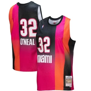 Exquisito Fácil de llevar Shaquille O'Neal Miami Heat 2005/06 Hardwood Classics Fadeaway Swingman Player Jersey Pink/Black  para la gran final