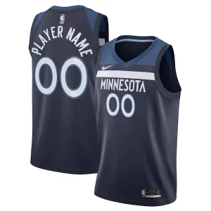 Único Sofisticado Minnesota Timberwolves Nike Swingman Custom Jersey Navy Icon Edition  para la gran final