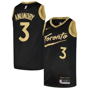 Bonito OG Anunoby Toronto Raptors Nike Swingman Player Jersey City Edition Black  para la gran final