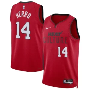 Cool Tyler Herro Miami Heat Nike Unisex 2024/25 Swingman Player Jersey City Edition Red  para la gran final