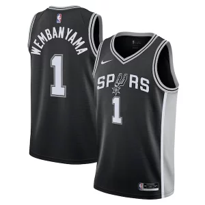 Comodo Clásico Victor Wembanyama San Antonio Spurs Nike Youth Swingman Jersey Icon Edition Black  para la gran final