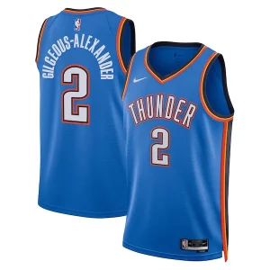 Fácil de llevar Shai Gilgeous Alexander Oklahoma City Thunder Nike Unisex Swingman Replica Jersey Icon Edition Blue  para la gran final