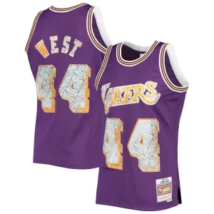 Único Exquisito Fácil de llevar Jerry West Los Angeles Lakers 1971/72 Hardwood Classics NBA 75th Anniversary Diamond Swingman Jersey Purple  para la gran final