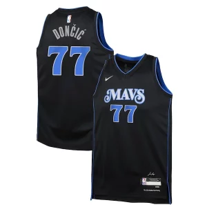 Delicioso Luka Dončić Dallas Mavericks Nike Youth Swingman Replica Jersey City Edition Black  para la gran final