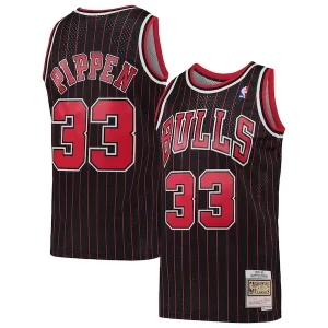 Delicioso Scottie Pippen Chicago Bulls Hardwood Classics Swingman Jersey Black  para la gran final