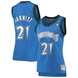 Magnífico Estupendo Kevin Garnett Minnesota Timberwolves Women's Hardwood Classics Swingman Jersey Blue  para la gran final