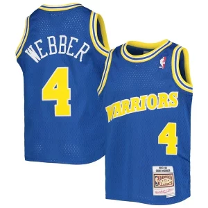 Robusto Encantador Chris Webber Golden State Warriors Youth 1993/94 Hardwood Classics Swingman Jersey Royal  para la gran final