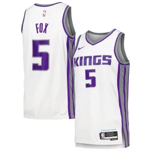 Sofisticado De'Aaron Fox Sacramento Kings Nike Swingman Player Jersey Association Edition White  para la gran final