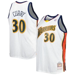 Versátil Stephen Curry Golden State Warriors Big & Tall Hardwood Classics 2008/09 Swingman Jersey White  para la gran final