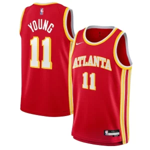 Atractivo Trae Young Atlanta Hawks Nike Youth Swingman Jersey Icon Edition Red  para la gran final