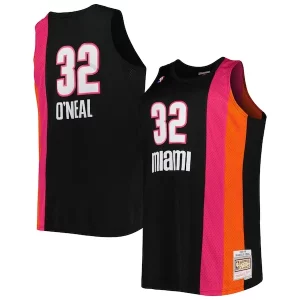 Sofisticado Shaquille O'Neal Miami Heat Big & Tall Hardwood Classics 2005/06 Swingman Jersey Black  para la gran final