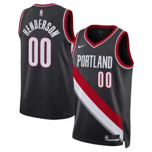 Hermoso Scoot Henderson Portland Trail Blazers Nike Unisex 2023 NBA Draft Swingman Jersey Icon Edition Black  para la gran final